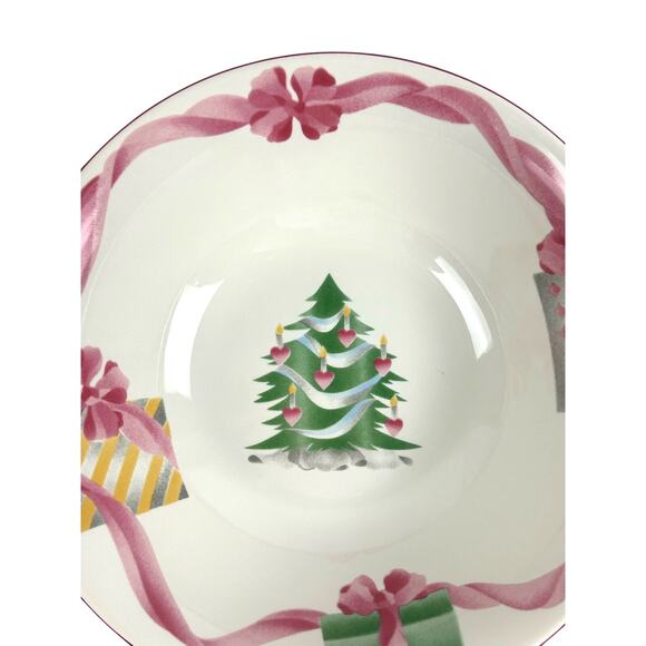 Sango Home for Christmas 1992 Indonesia Black Mark #4829 Serving Bowl-9.25" - Picture 6 of 9